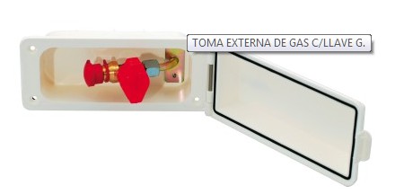 TOMA EXTERNA DE GAS C/LLAVE G.